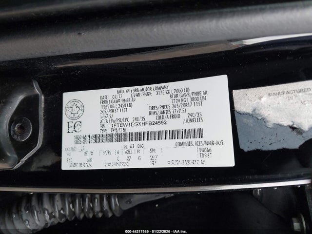 Ford F-150 Xlt 2017 1FTEW1EGXHFB24592 Image 9