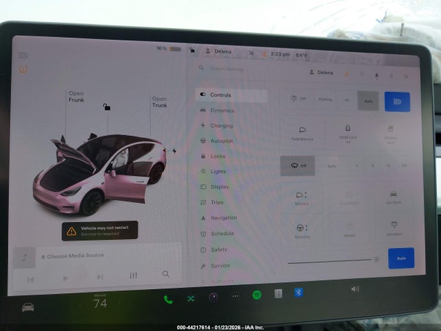 Aukcja sprzedaży 2021 Tesla Model Y Long Range Dual Motor All-wheel Drive, vin: 5YJYGDEE8MF140248, numer aukcji: 44217614