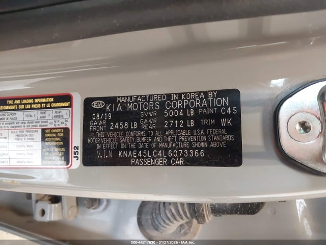 2020 KIA STINGER KNAE45LC4L6073366 Photo 8