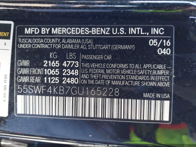 55SWF4KB7GU165228 Mercedes-Benz C 300 Sport 4matic