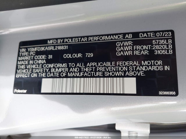 2024 POLESTAR 2 YSMFD3KA5RL218831 Photo 8