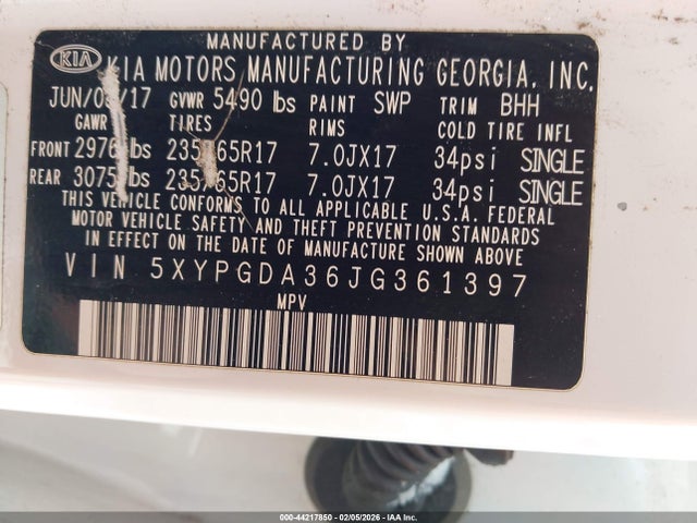 2018 KIA SORENTO 5XYPGDA36JG361397 Photo 8