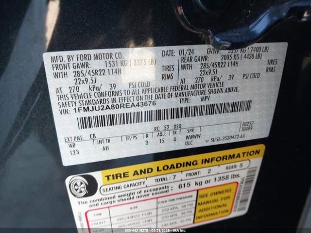 1FMJU2A80REA43676 Ford Expedition Limited