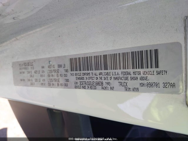 Aukcja sprzedaży 2018 Ram Promaster 2500 High Roof 159 Wb, vin: 3C6TRVDG3JE160638, numer aukcji: 44218329
