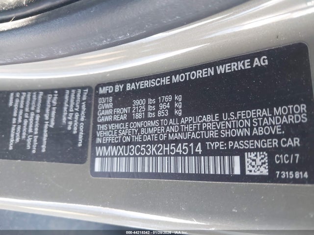 2019 MINI HARDTOP WMWXU3C53K2H54514 Photo 8