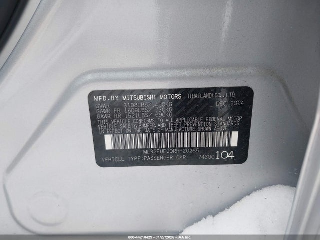 2024 MITSUBISHI MIRAGE G4 ML32FUFJ0RHF20265 Photo 8