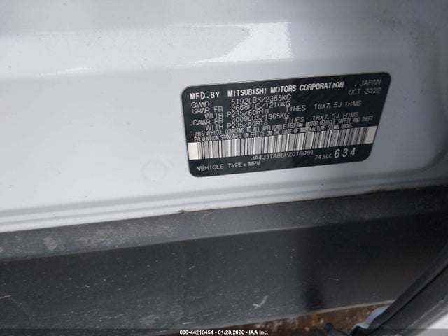 2023 MITSUBISHI OUTLANDER JA4J3TA86PZ016091 Photo 8