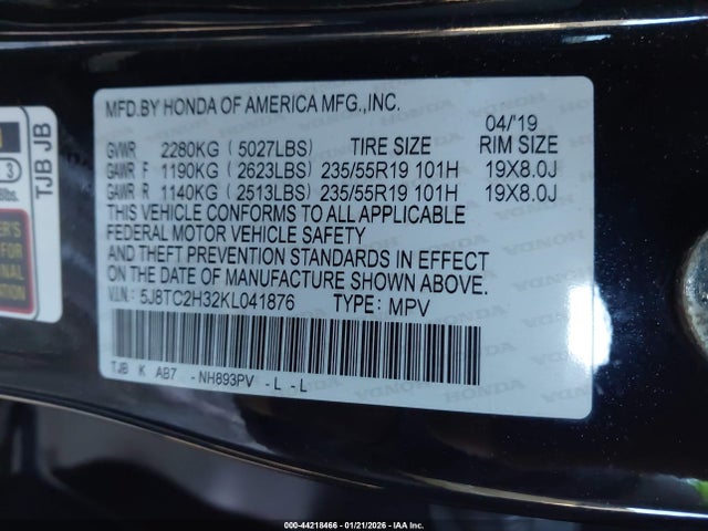 2019 ACURA RDX 5J8TC2H32KL041876 Photo 8