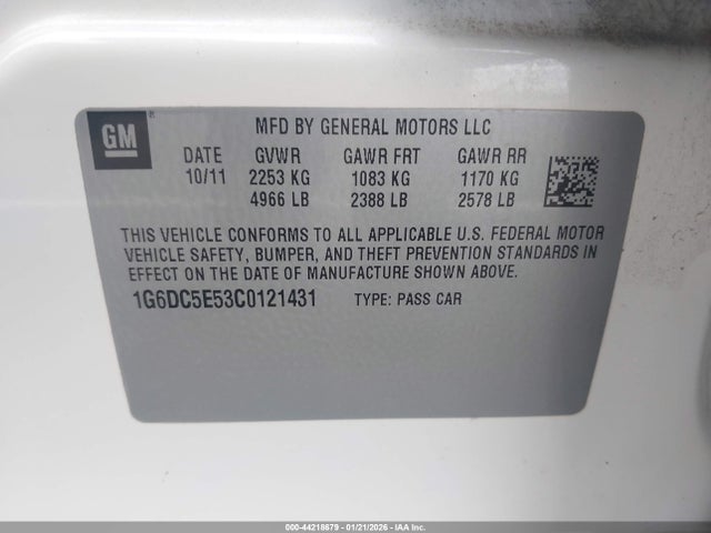 2012 CADILLAC CTS 1G6DC5E53C0121431 Photo 8