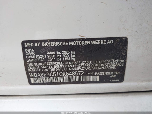 2016 BMW 328I WBA8E9C51GK648572 Photo 8