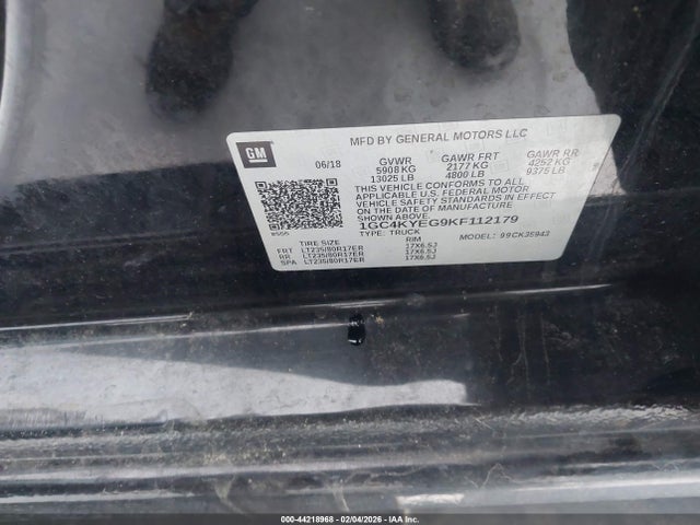1GC4KYEG9KF112179 Chevrolet Silverado 3500hd High Country