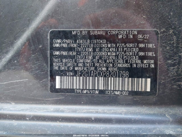 2023 SUBARU CROSSTREK JF2GTAPCXP8201798 Photo 8