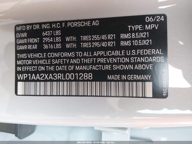 2024 PORSCHE MACAN ELECTRIC WP1AA2XA3RL001288 Photo 8