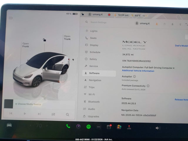 2024 TESLA MODEL Y 7SAYGDEE2RA323152 Photo 6