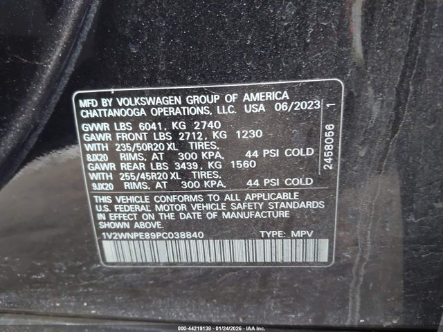 1V2WNPE89PC038840 Volkswagen Id.4 Awd Pro S