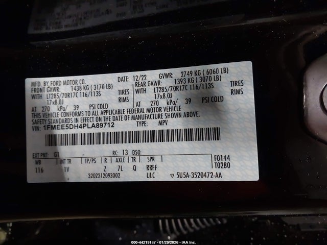 2023 FORD BRONCO 1FMEE5DH4PLA89712 Photo 8