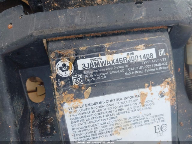 2024 CAN-AM RENEGADE 3JBMWAX46RJ001408 Photo 9