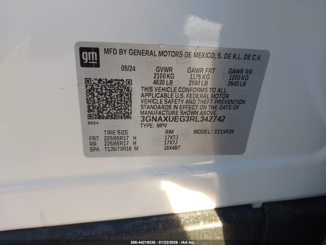 2024 CHEVROLET EQUINOX 3GNAXUEG3RL342742 Photo 8