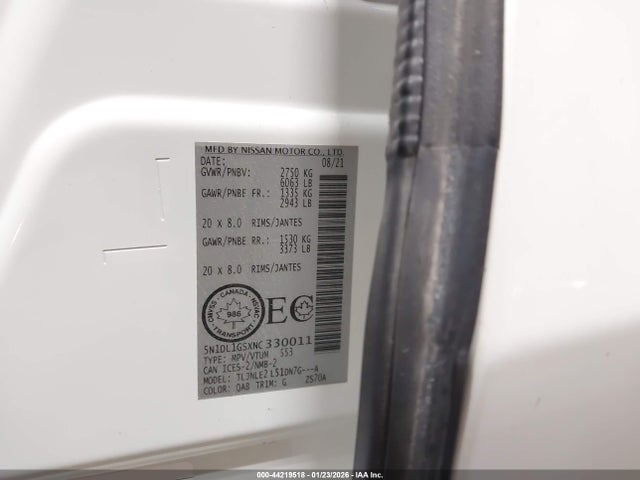 2022 INFINITI QX60 5N1DL1GSXNC330011 Photo 8