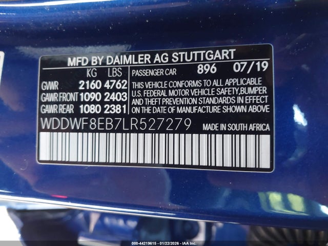 2020 MERCEDES-BENZ C 300 WDDWF8EB7LR527279 Photo 8