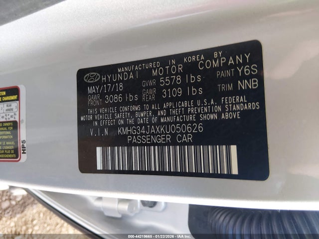 KMHG34JAXKU050626 Genesis G90 3.3t Premium