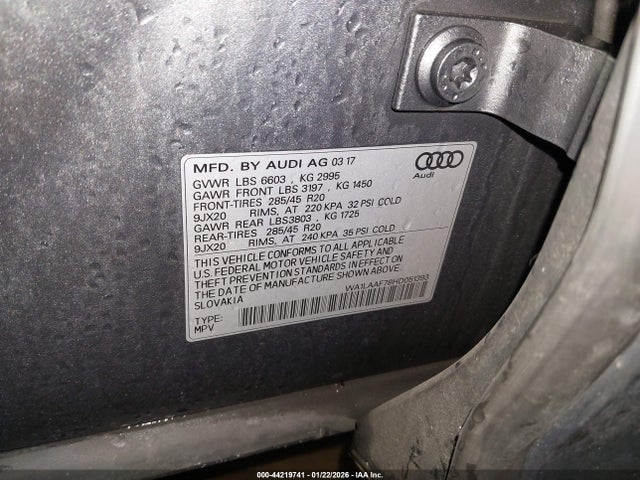 2017 AUDI Q7 WA1LAAF78HD051393 Photo 8