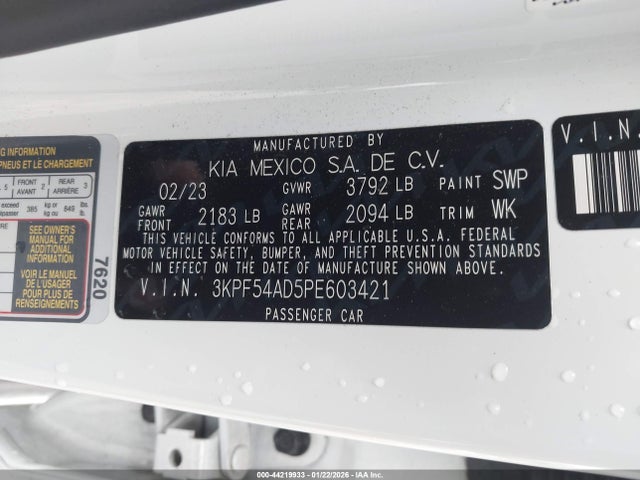KIA Forte Gt-line 2023 3KPF54AD5PE603421 Image 9