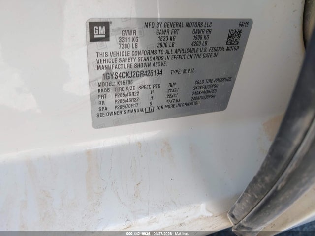 2016 CADILLAC ESCALADE 1GYS4CKJ2GR426194 Photo 8