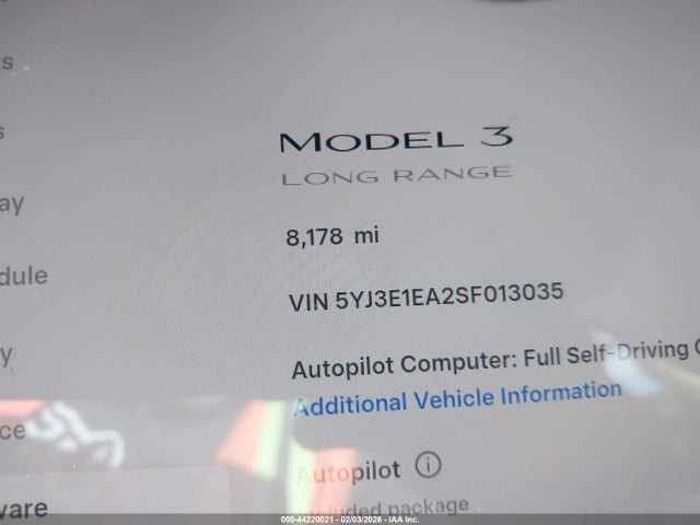 2025 TESLA MODEL 3 5YJ3E1EA2SF013035 Photo 6