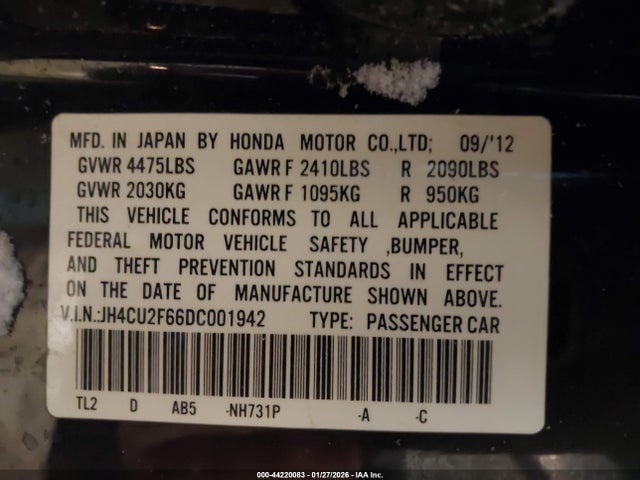 2013 ACURA TSX JH4CU2F66DC001942 Photo 8