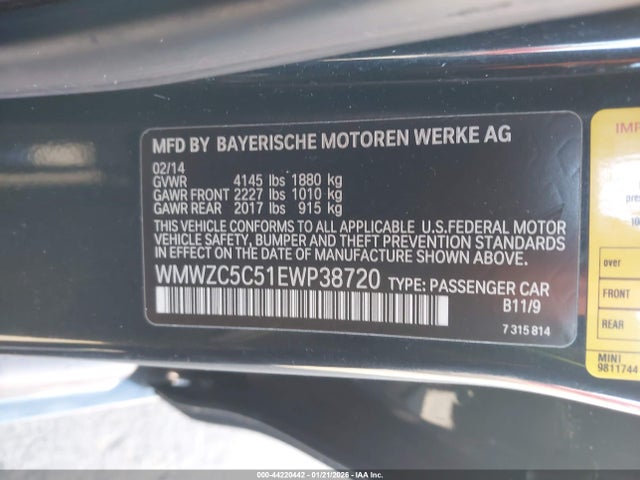 2014 MINI COUNTRYMAN WMWZC5C51EWP38720 Photo 8