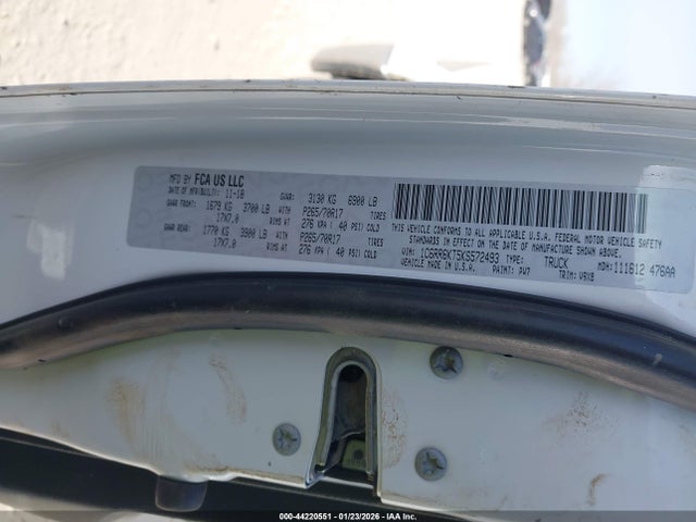 44220551 :رقم المزاد ، 1C6RR6KT5KS572493 vin ، 2019 Ram 1500 Classic Tradesman  4x2 5'7 Box مزاد بيع