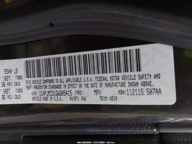 1C4PJMCS1GW205415 Jeep Cherokee Latitude