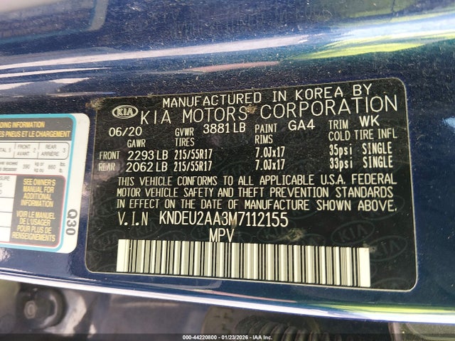 KIA SELTOS S 2021 KNDEU2AA3M7112155 Image 9