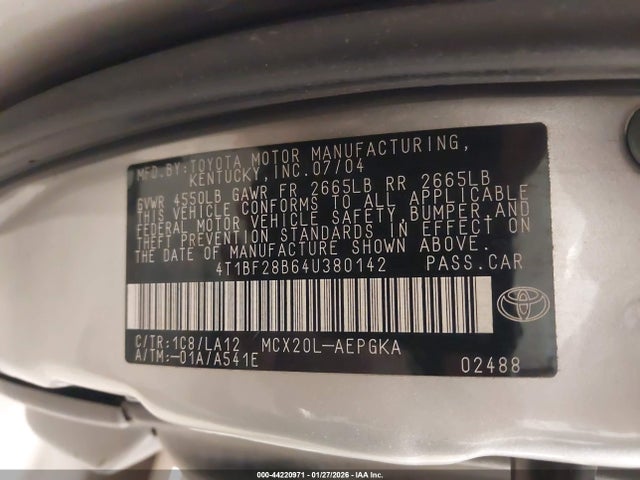 2004 TOYOTA AVALON 4T1BF28B64U380142 Photo 8