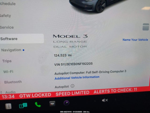 Tesla Model 3 Long Range Dual Motor All-wheel Drive 2022 5YJ3E1EB0NF192205 Image 15