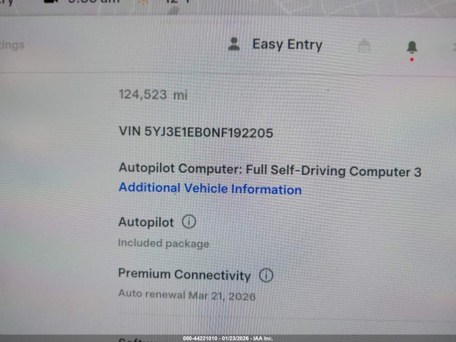 2022 TESLA MODEL 3 5YJ3E1EB0NF192205 Photo 8