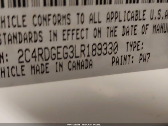 2020 DODGE GRAND CARAVAN 2C4RDGEG3LR189330 Photo 8