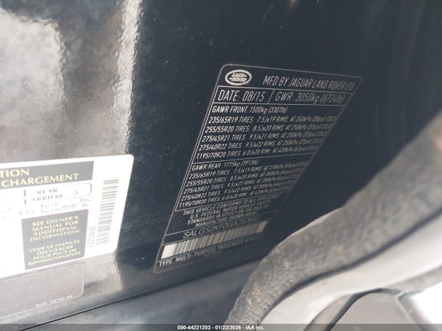 2016 LAND ROVER RANGE ROVER SALGS2KF0GA252642 Photo 8