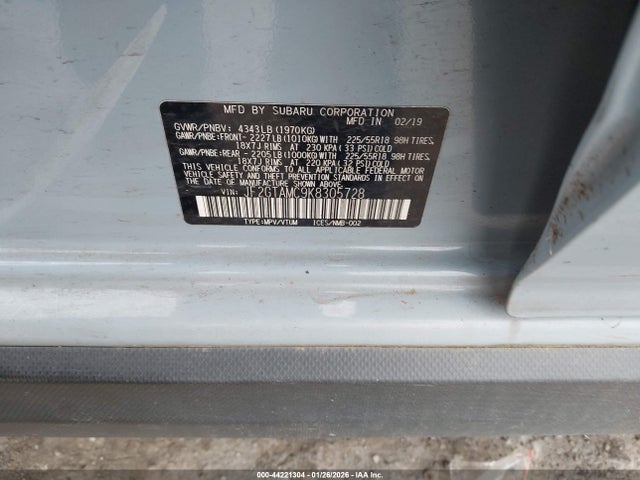 JF2GTAMC9K8305728 Subaru Crosstrek 2.0i Limited