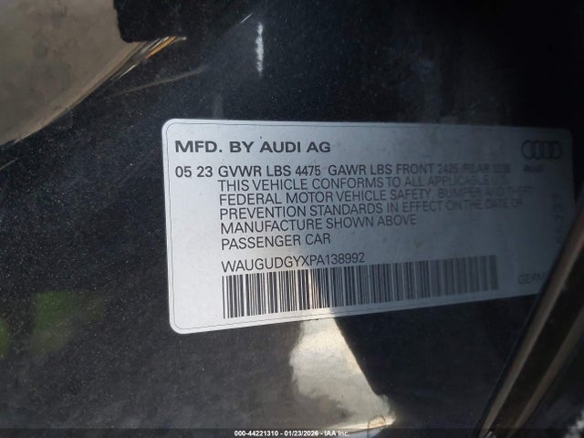 WAUGUDGYXPA138992 Audi A3 Premium 40 Tfsi Quattro S Tronic