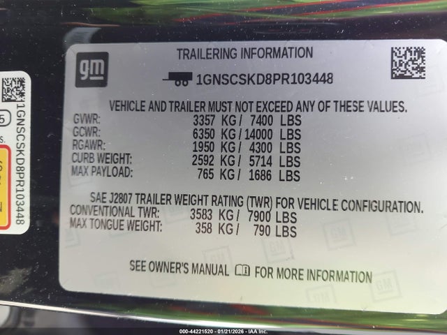 Chevrolet Tahoe Premier 2023 1GNSCSKD8PR103448 Image 9
