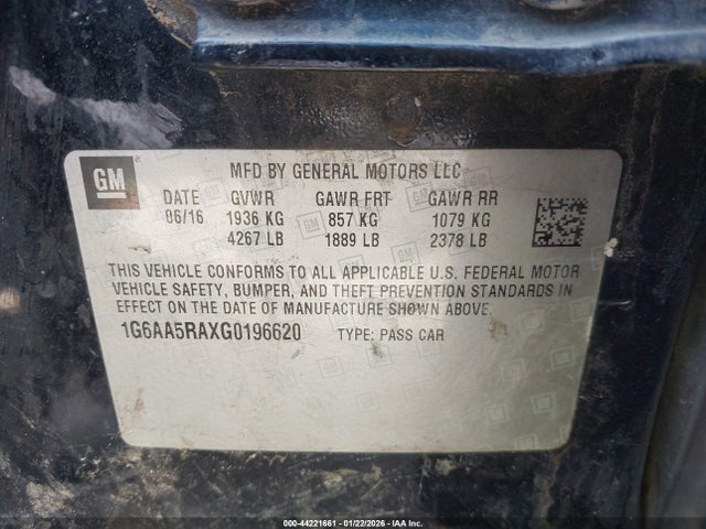 2016 CADILLAC ATS 1G6AA5RAXG0196620 Photo 8