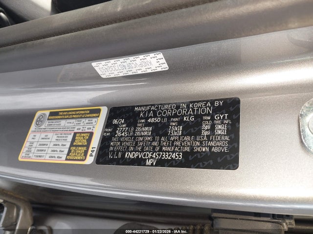 2025 Kia Sportage Ex მანქანა იყიდება აუქციონზე, vin: KNDPVCDF4S7332453, აუქციონის ნომერი: 44221729