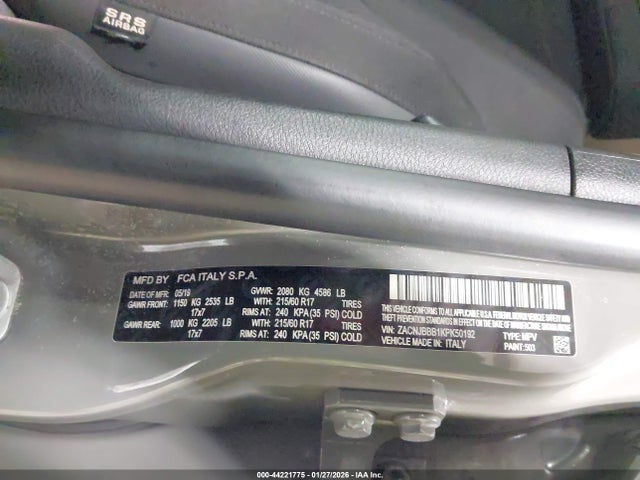 2019 JEEP RENEGADE ZACNJBBB1KPK50192 Photo 8