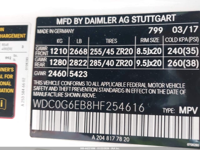 2017 MERCEDES-BENZ AMG GLC 43 WDC0G6EB8HF254616 Photo 8