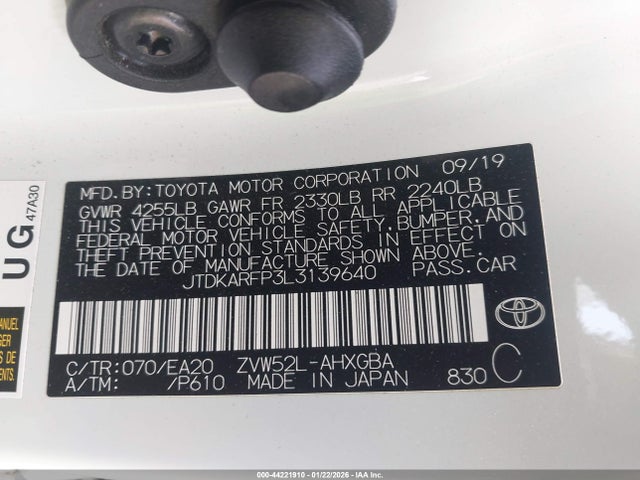 2020 TOYOTA PRIUS PRIME JTDKARFP3L3139640 Photo 8