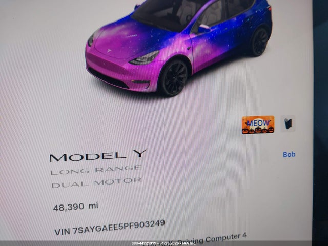 Продажа на аукционе авто 2023 Tesla Model Y, vin: 7SAYGAEE5PF903249, номер лота: 44221919