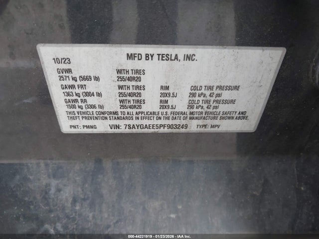 2023 TESLA MODEL Y 7SAYGAEE5PF903249 Photo 8