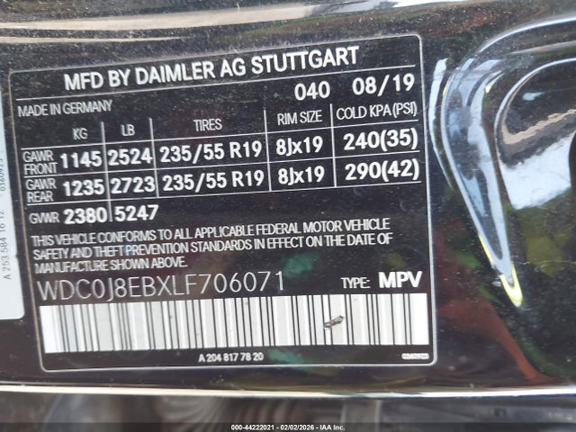 2020 MERCEDES-BENZ GLC 300 COUPE WDC0J8EBXLF706071 Photo 8